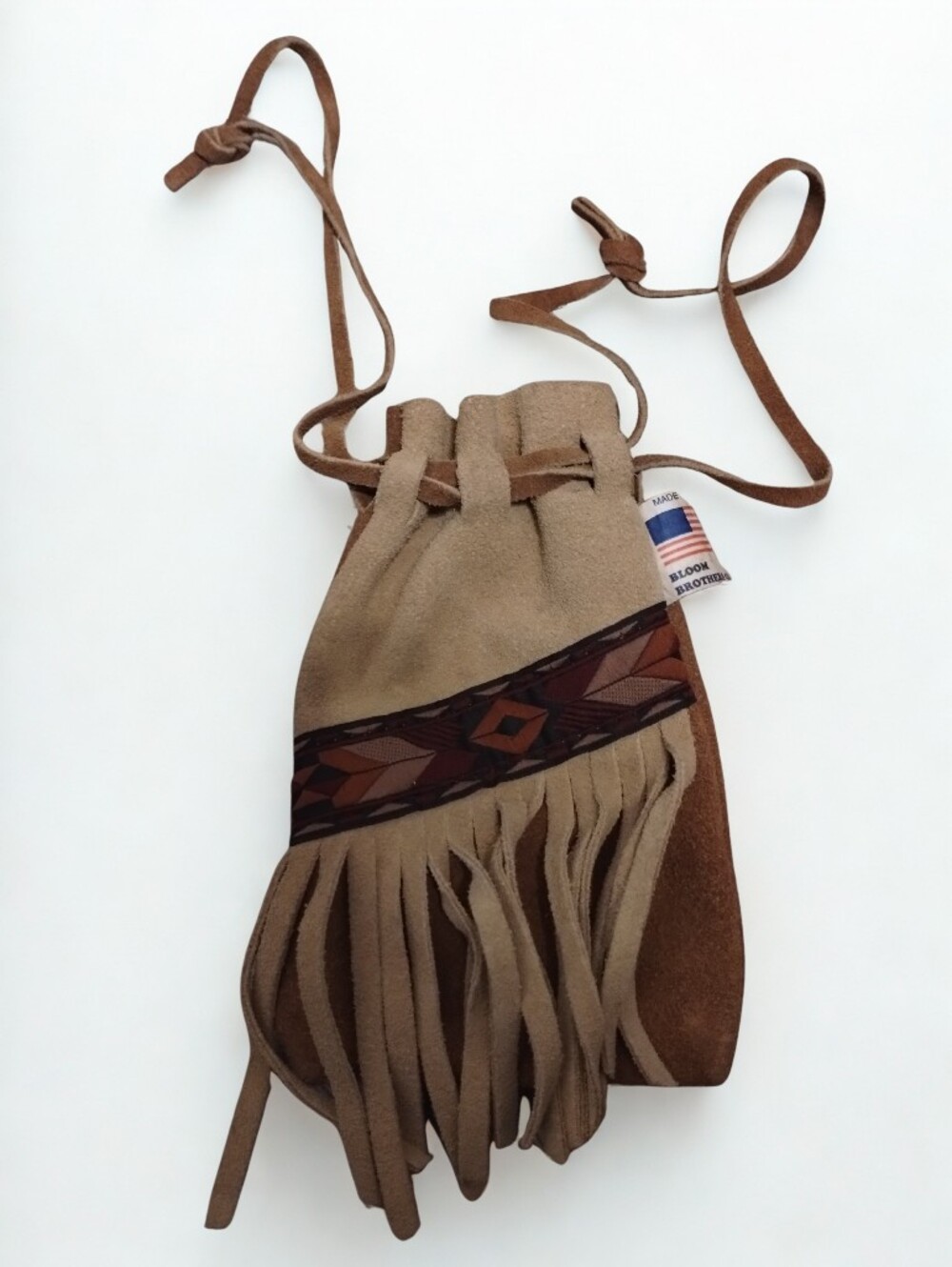 Vintage Leather Suede Native American Medicine Bag